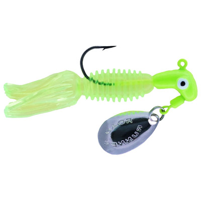 Road Runner Crappie Tamer Jigs Chartreuse-Chartreuse Sparkle