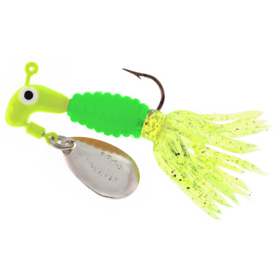 Road Runner Crappie Thunder Jigs Chartreuse-Lime-Chartreuse Sparkle