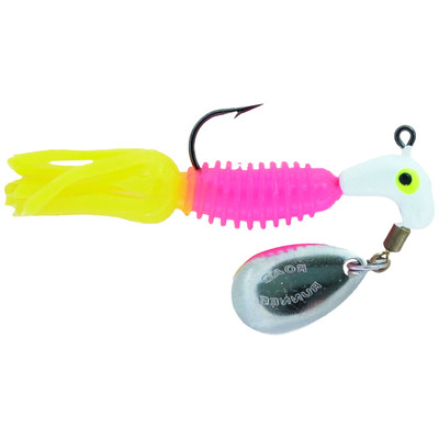Road Runner Crappie Tamer Jigs White-Pink-Yellow