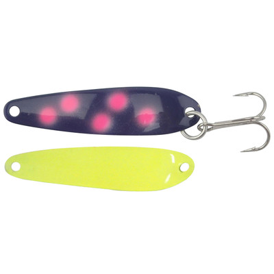 Wolverine Jr. Streak Trolling Spoon, Chartreuse Back Muffin