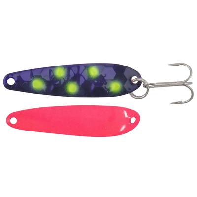 Silver Streak Jr. Spoon Purple Bubble Gum; 2 1/4 in.