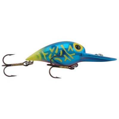 Brad's Wiggler Metallic Blue-Chartreuse Tail