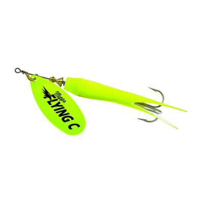 Mepps Flying C Spinner Hot Chartreuse-Hot Chartreuse