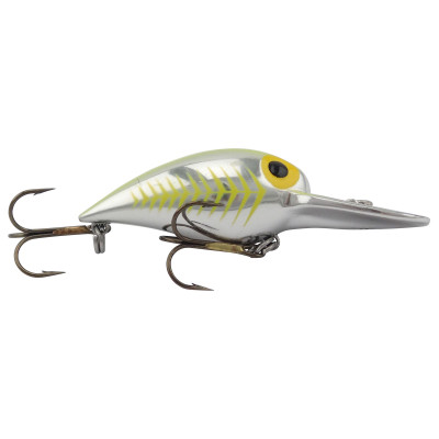 Brad's Wigglers Crank Bait, Chartreuse/Red Slant