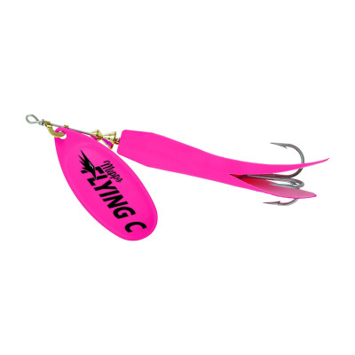 Mepps Flying C Spinner Hot Pink-Hot Pink