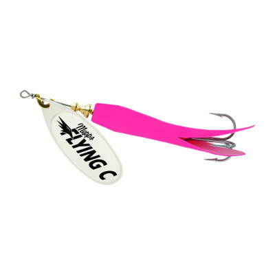 Mepps Flying C Spinner Hot Pink-Silver