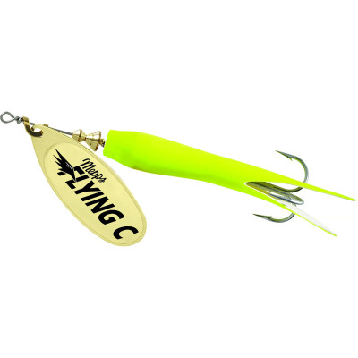 Dennett Flying C Spinner Lure for Salmon and Trout with VMC treble hoo –  TheDowntimeFisherman