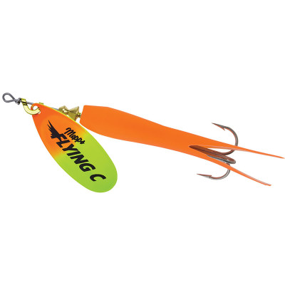 Dennett Flying C Spinner Lure for Salmon and Trout with VMC treble hoo –  TheDowntimeFisherman