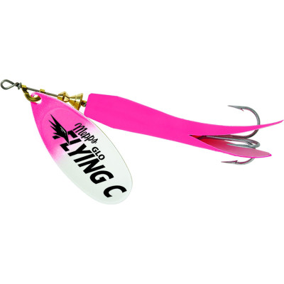 Mepps Flying C Spinner Hot Pink-Glo Pink