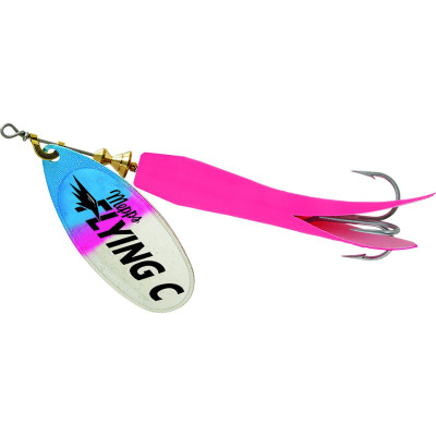 Mepps Flying C Spinner Hot Pink-Rainbow Trout