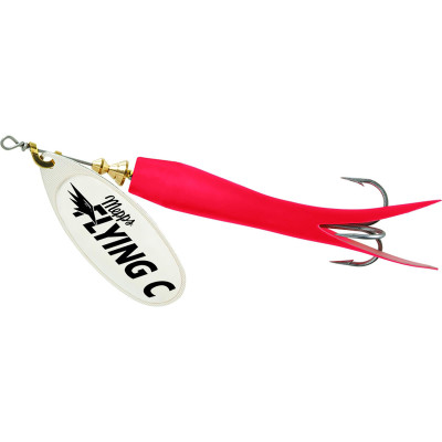 Mepps Flying C Lure - Hot Orange Sleeve & Gold Blade