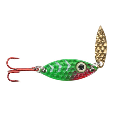 PK Lures Predator Spoon Lime Green White Tiger Glow