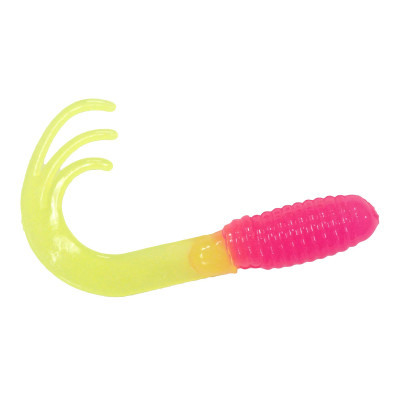 Southern Pro Triple Tip Grub - Hot Pink/Chartreuse