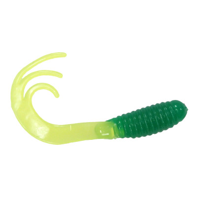 Southern Pro Triple Tip Grub 2 inch Light Green/Chartreuse Sparkle