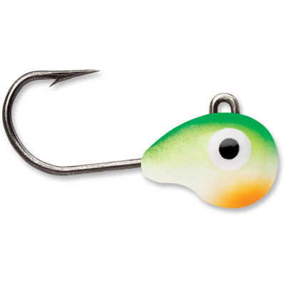 VMC Tungsten Tubby Jigs Green Orange Glow