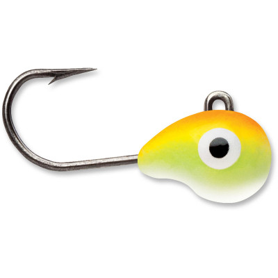 VMC Tungsten Tubby Jigs Orange Chartreuse Glow