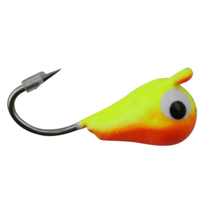 K & E Tackle Skandia Tungsten Pelkie Jig Orange-Chartreuse