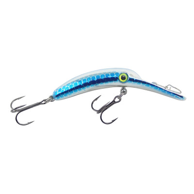 Yakima Bait Mag Lip Metallic Silver Blue Scale