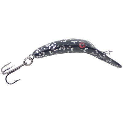 Yakima Bait Mag Lip 2.5, Black Silver Flake