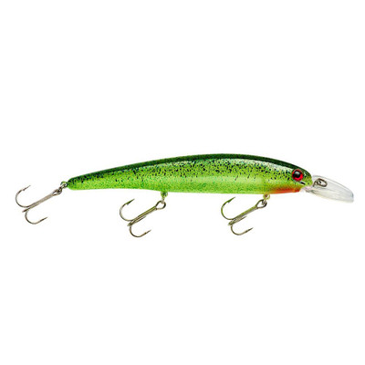 Bandit Walleye Shallow Diver Glo Green-Black Splatter