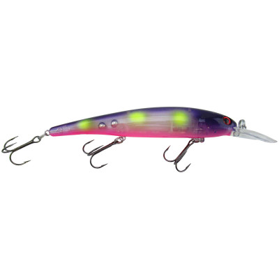 Bandit Walleye Shallow Diver Clear Purple Pink Belly