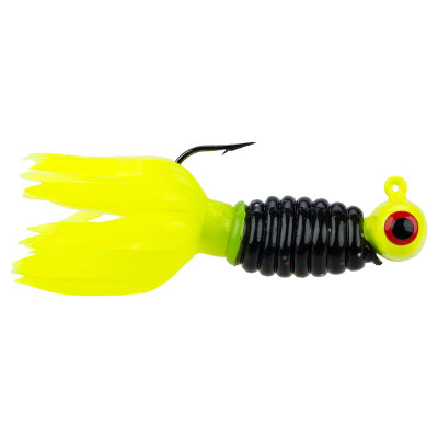 Strike King Mr. Crappie Sausage Heads Tuxedo Black