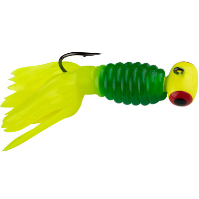 Strike King Mr. Crappie Sausage Heads Lime-A-Nator-Chartreuse Head