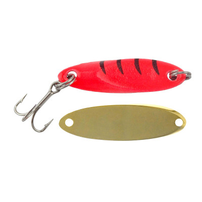 Acme Tackle Rattlemaster Fishing Lure Spoon Foil Red Crush Glow - 1/24 oz