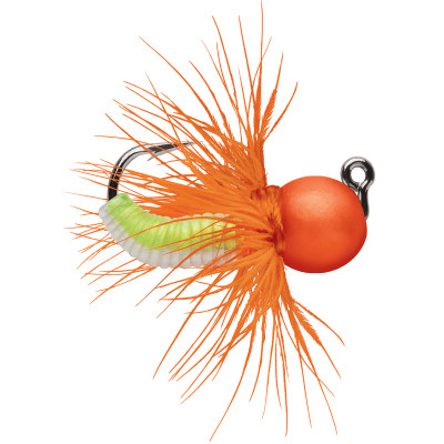 VMC Tungsten Fly Jigs Orange Chartreuse Glow