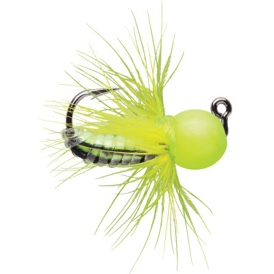 VMC Tungsten Fly Jigs Glow Chartreuse