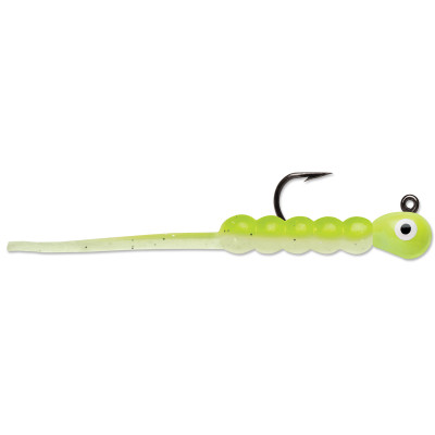 VMC Tungsten Wax Tail Jigs Glow Chartreuse