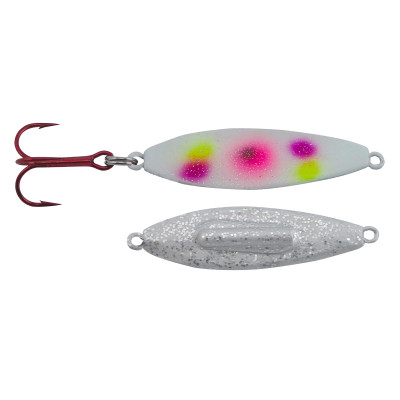 Georgia Balde Flutter Spoon Pink Silver Glitter – Hammonds Fishing