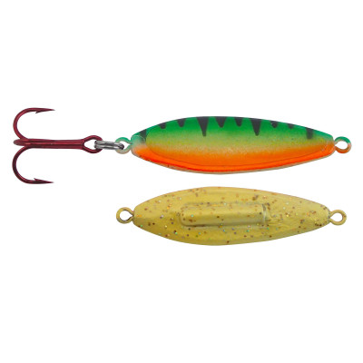 SILVER SPOON SALMON TROUT STEELHEAD LURE JIG SPINNER FISHING RED TREBLE 