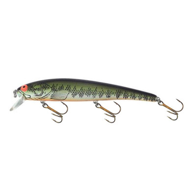 Bomber Long 15A Slender Minnow Jerkbait, 4-1/2in, 1/2oz, Blue Diamond