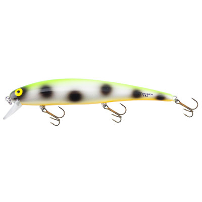 Bomber Long A Lure Pearl-Green Back-Orange Belly