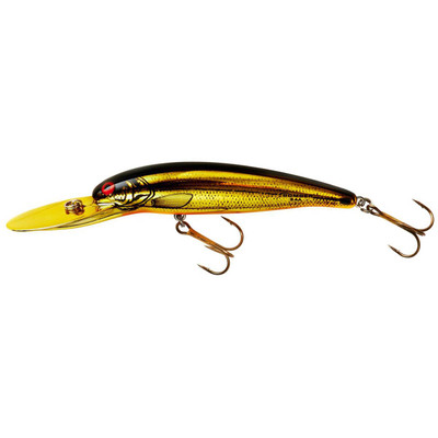 Bomber 24A Deep Diver Gold Chrome-Black Back-Orange Belly