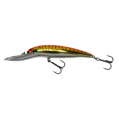 BOMBER LONG A 25A DEEP RATTLIN' B25AXS104 LURE - RED/WHITE - 2 LURES