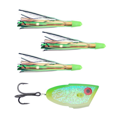 Diabolical Cut Bait Meat Rig Green Reaper