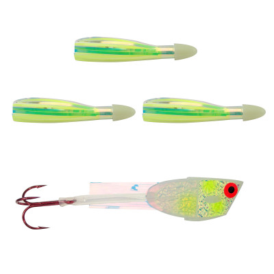 Dreamweaver Cut Bait Meat Head Rig UV Yellow Glow