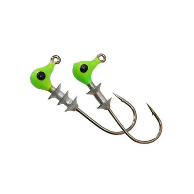 Bobby Garland Head Dockt'R Shooter Jig Heads Chartreuse