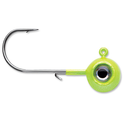 VMC Neon Moon Eye Jigs Glow Chartreuse