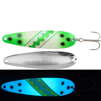 Moonshine Lures Trolling Spoon Green Knight