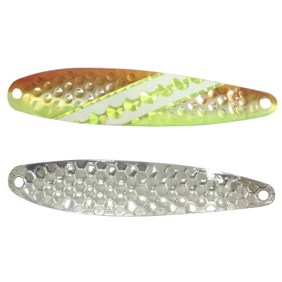 Dreamweaver Super Slim Spoon | Exclusive Color - Dotted Rodfather Glow UV; 3 5/8 in. | FishUSA