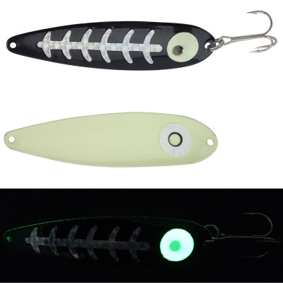 Moonshine Lures Trolling Spoon Silver Carbon