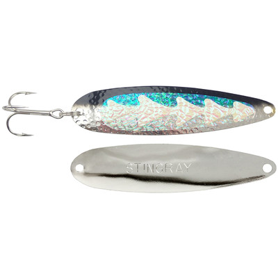 Michigan Stinger Stingray Spoon Glow Black Wiggler