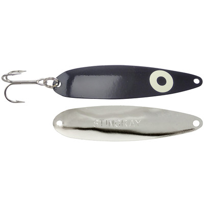 Michigan Stinger Stingray Spoon Super Glow Carbon 14; 4 1/4 in.