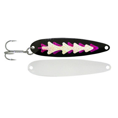 Michigan Stinger Stingray Spoon Glow Bissel's Missle-White Back Stingray