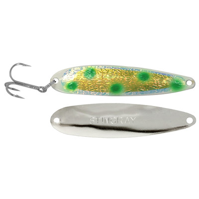 Michigan Stinger Stingray Spoon Super UV Green Frost