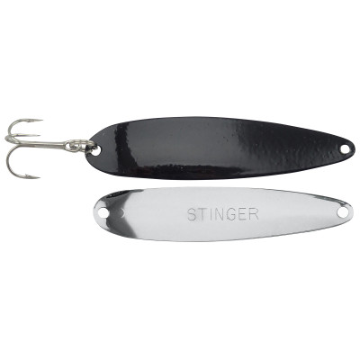 Michigan Stinger Stingray Spoon Black-Silver Plain