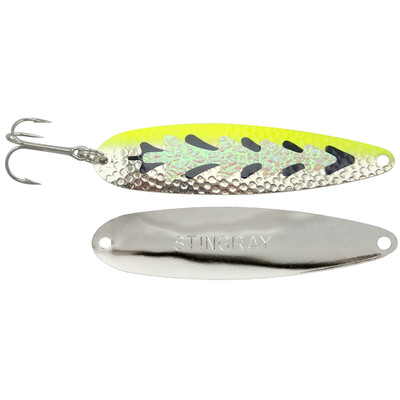 Michigan Stinger Stingray Spoon Glow Yellow Killer